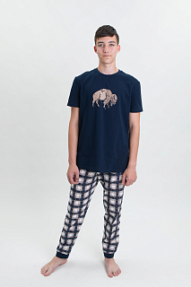 Пижама для мал.(футболка,брюки пиж.)
