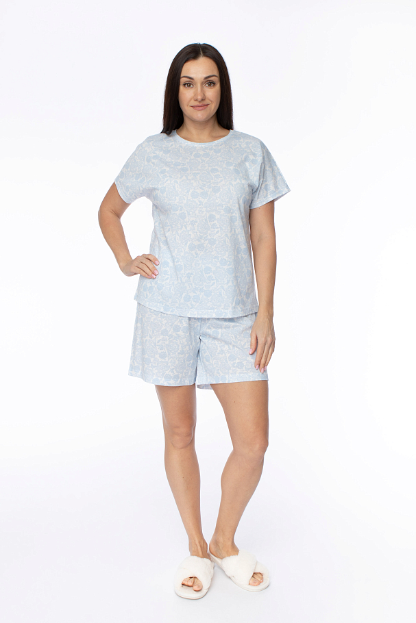Пижама жен.(футболка,брюки пиж.укор.)