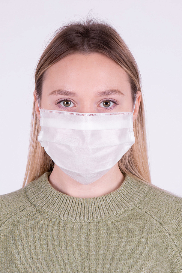 Маска сан.-гигиен.однораз.нестер.4-сл.